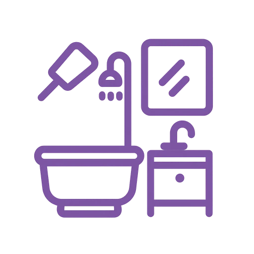 Commercial restroom remodeling icon